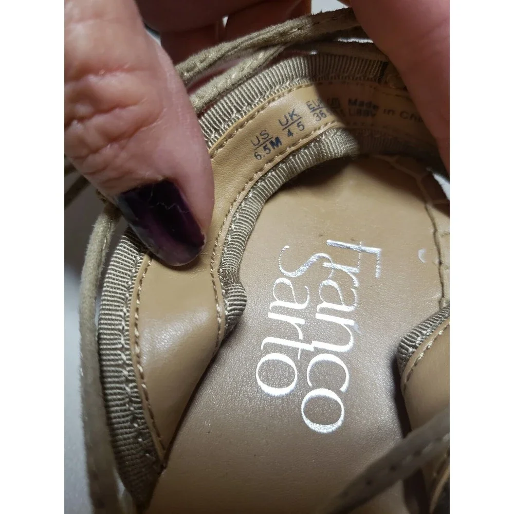 Franco Sarto Espadrille Sandal Women's Size 6.5 - Picture 5 of 6